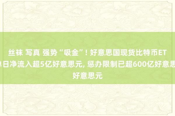 丝袜 写真 强势“吸金”! 好意思国现货比特币ETF单日净流入超5亿好意思元， 惩办限制已超600亿好意思元