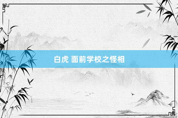白虎 面前学校之怪相